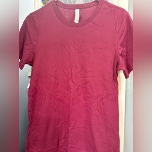 PACK OF 5-Bella Canvas Womens Crewneck Tee in Burgundy